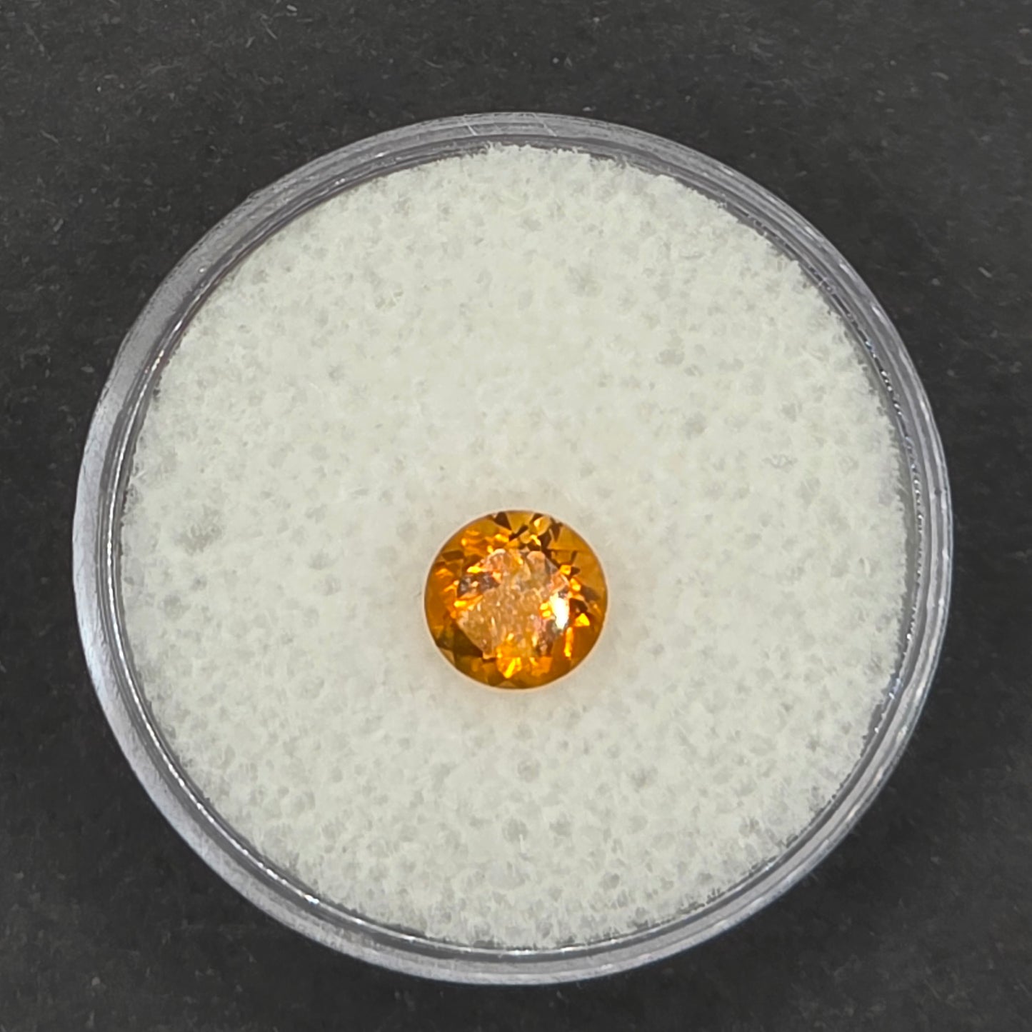 6mm Facet Fire Madeira Golden Orange Citrine