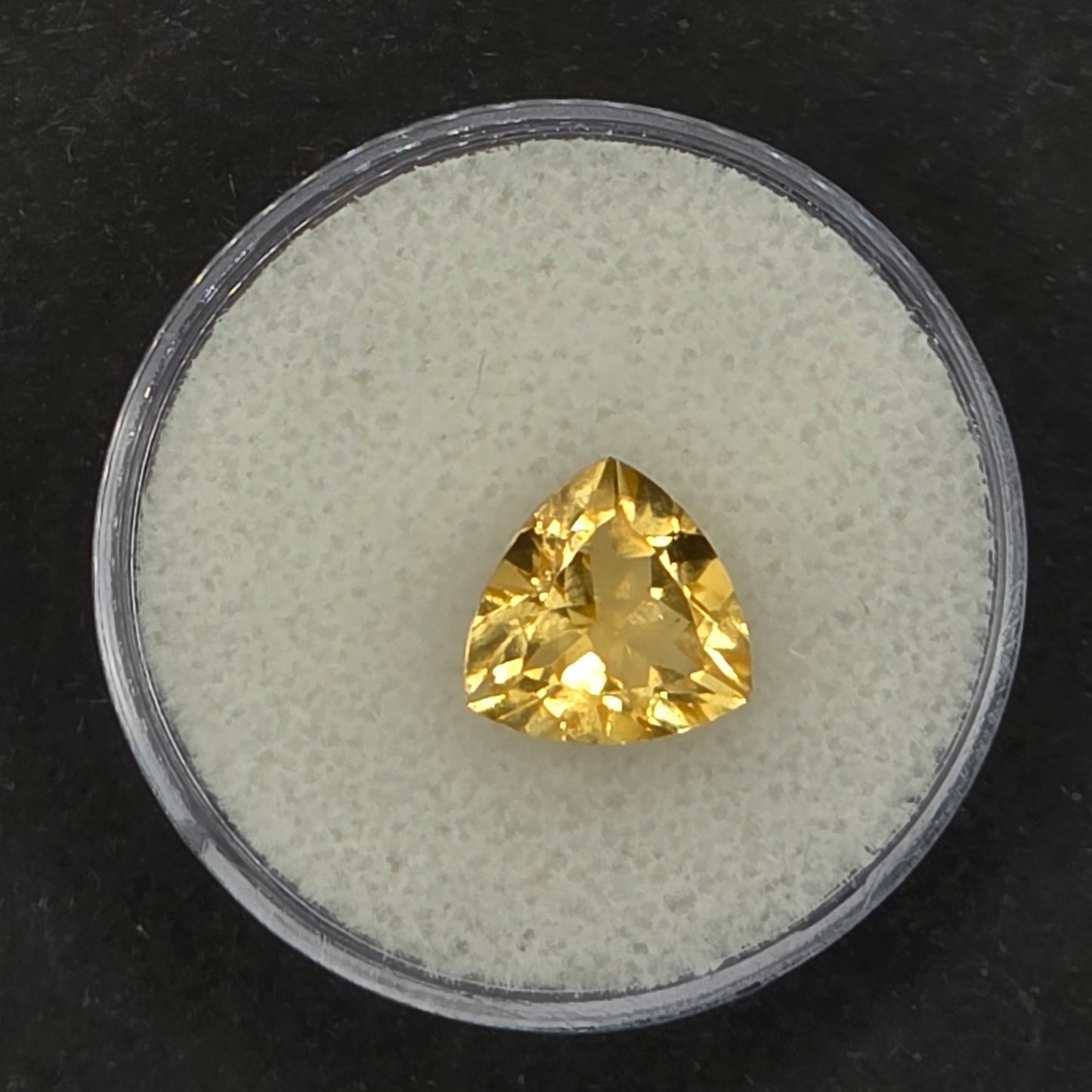 9mm Trillion Facet Golden Yellow Citrine
