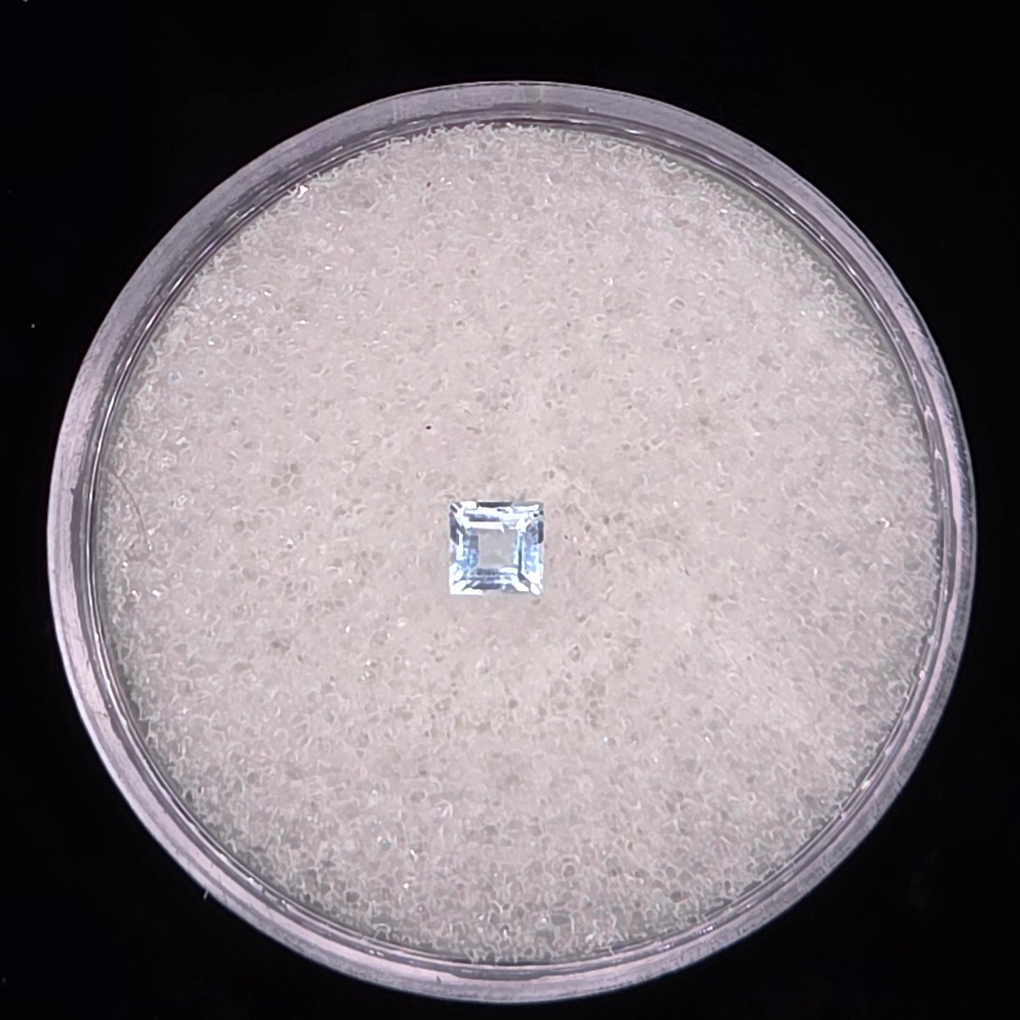 3mm Square Facet -Sky Blue Topaz
