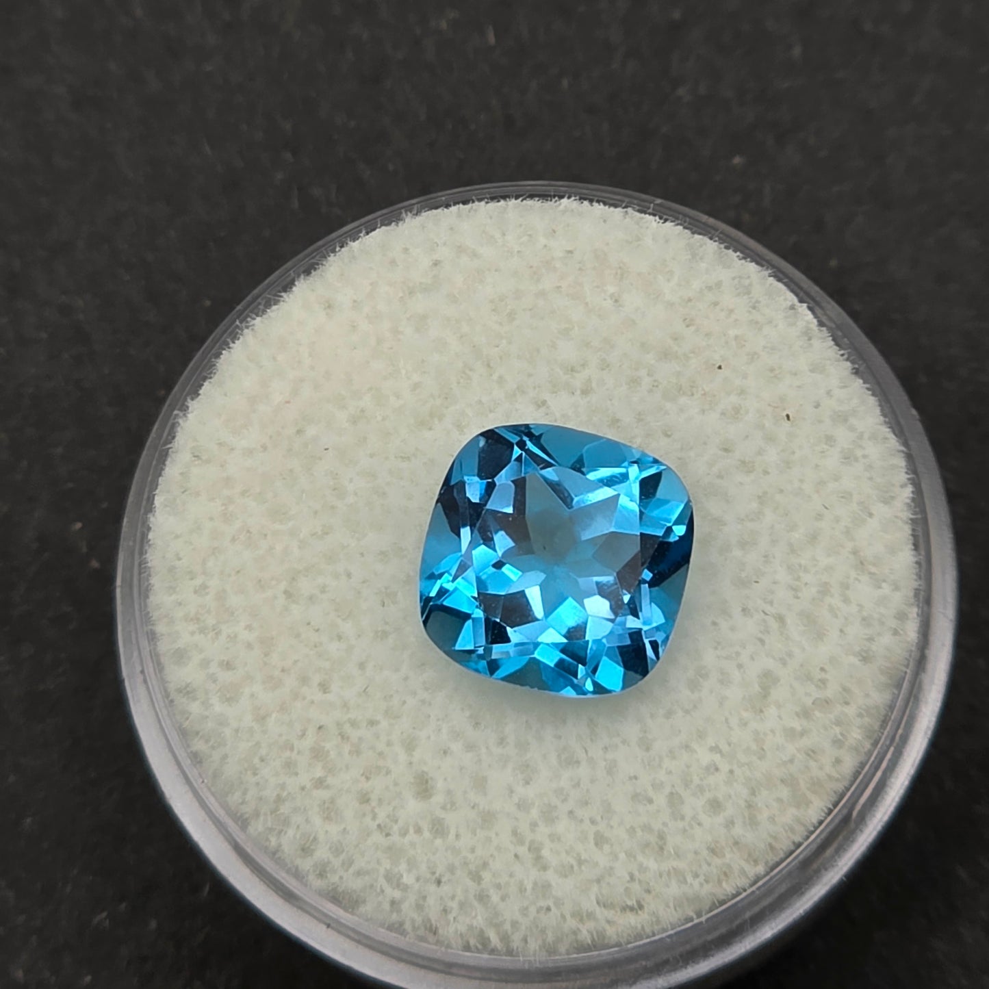 9.2 mm Facet - Swiss Blue Topaz