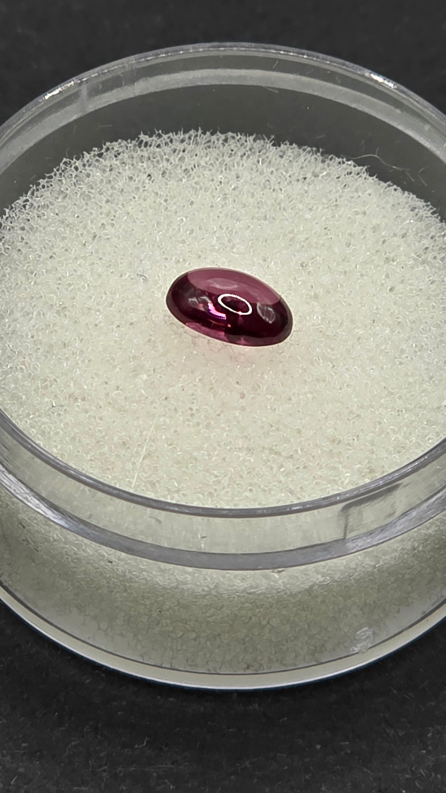 6x4mm Oval Raspberry Pink Rhodolite Garnet Cabochon