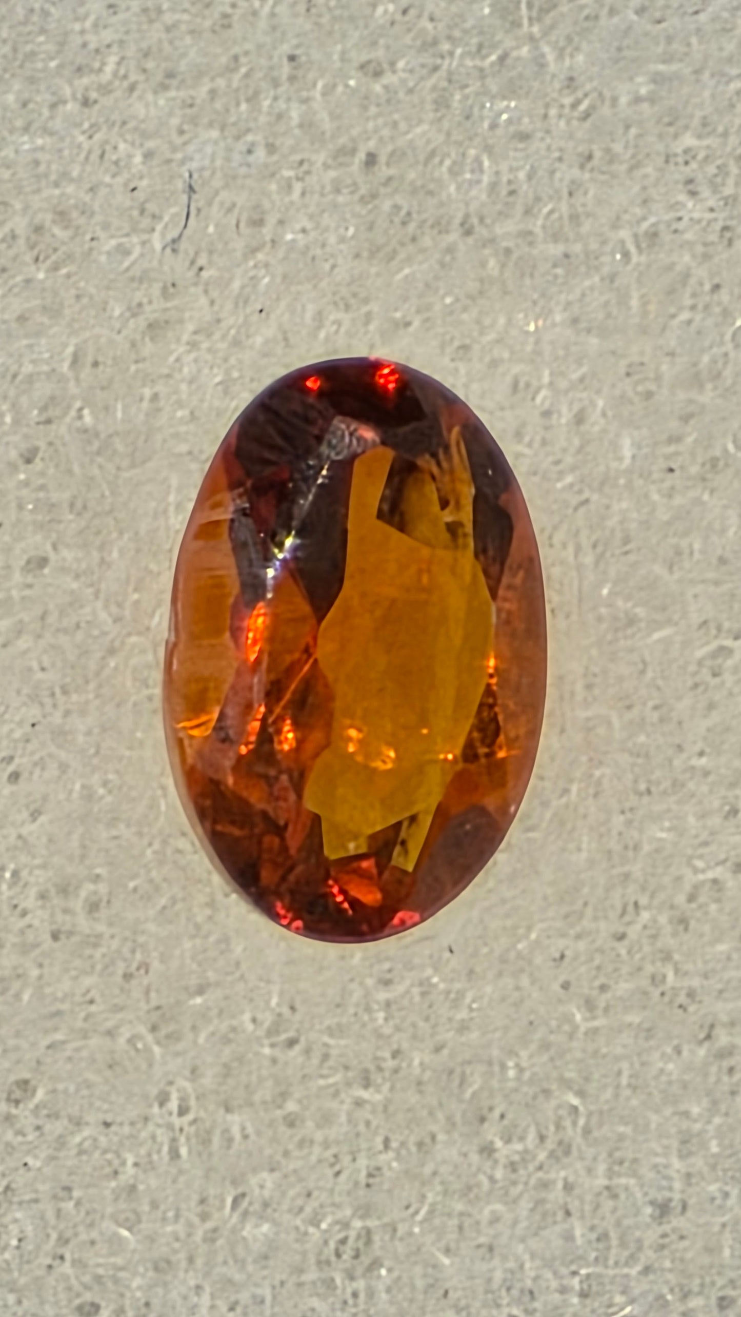 6x4mm Oval Facet - Madeira Orange Citrine