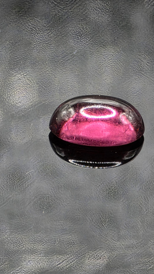 6x4mm Oval Raspberry Pink Rhodolite Garnet Cabochon
