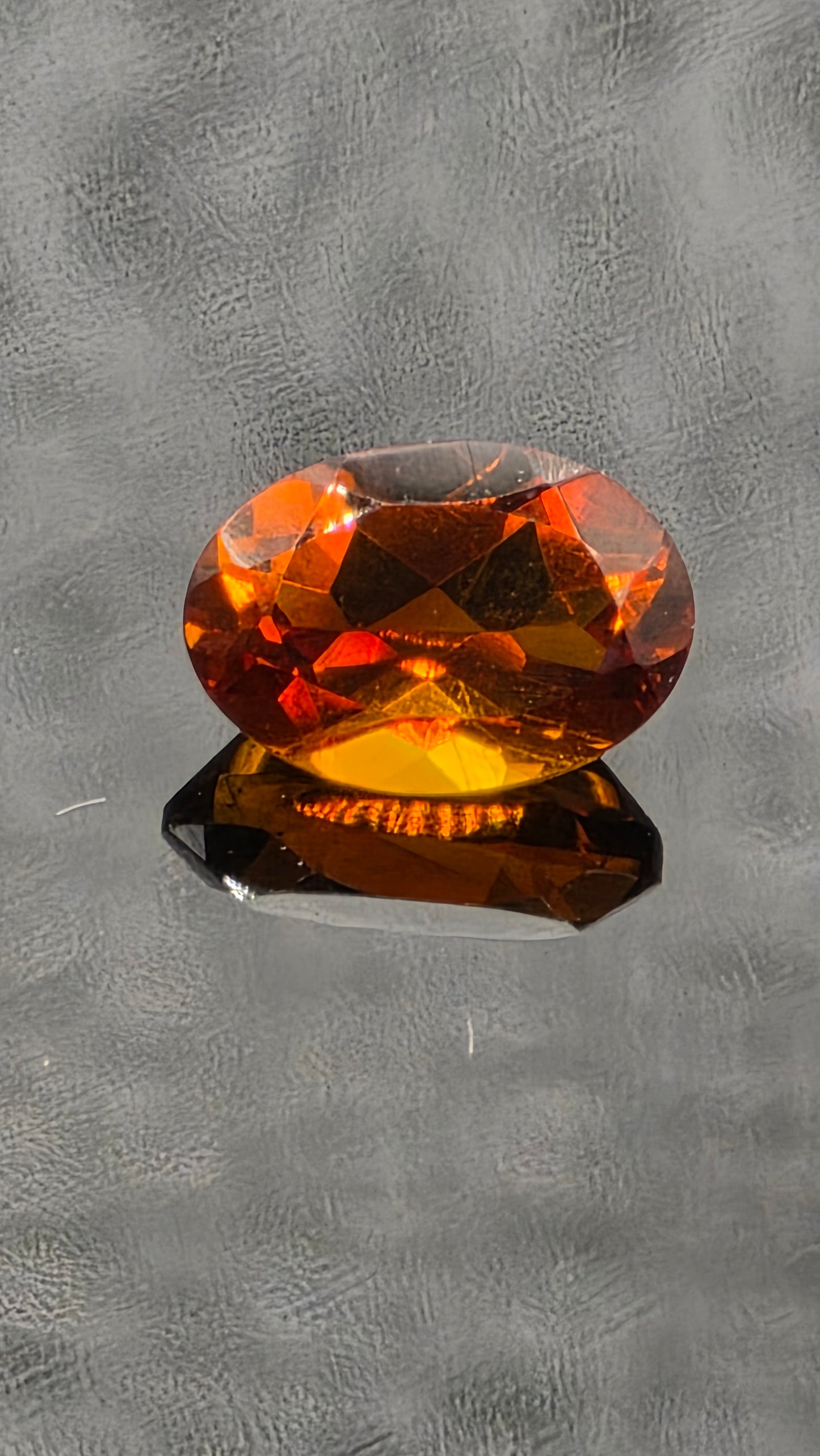 6x4mm Oval Facet - Madeira Orange Citrine