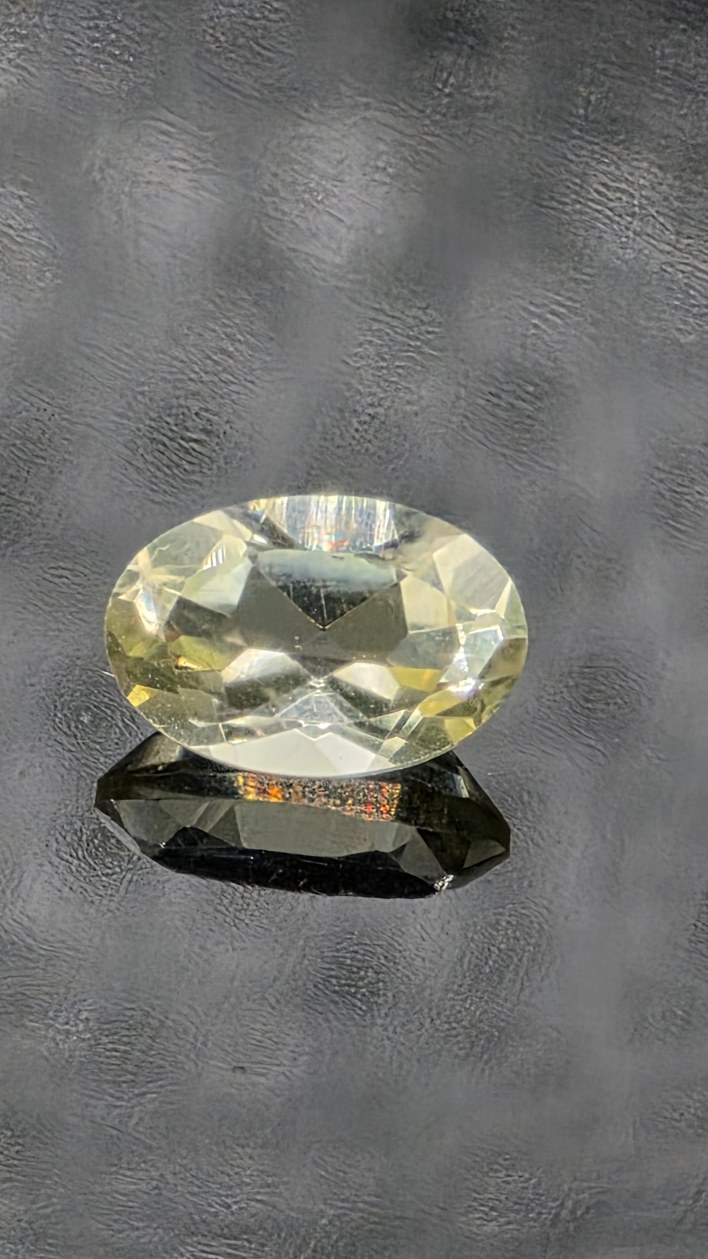 6x4mm Oval Facet - Green Gold Lemon Quartz