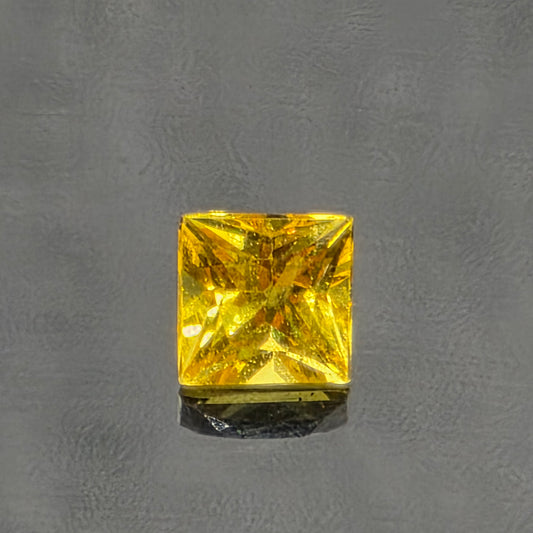 3mm  Square Facet - Canary yellow