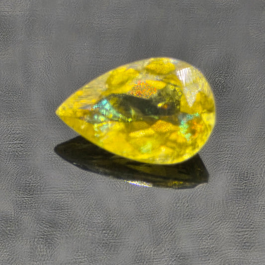 8x7mm Facet Tear Lemon Quartz