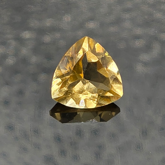 9mm Trillion Facet Golden Yellow Citrine