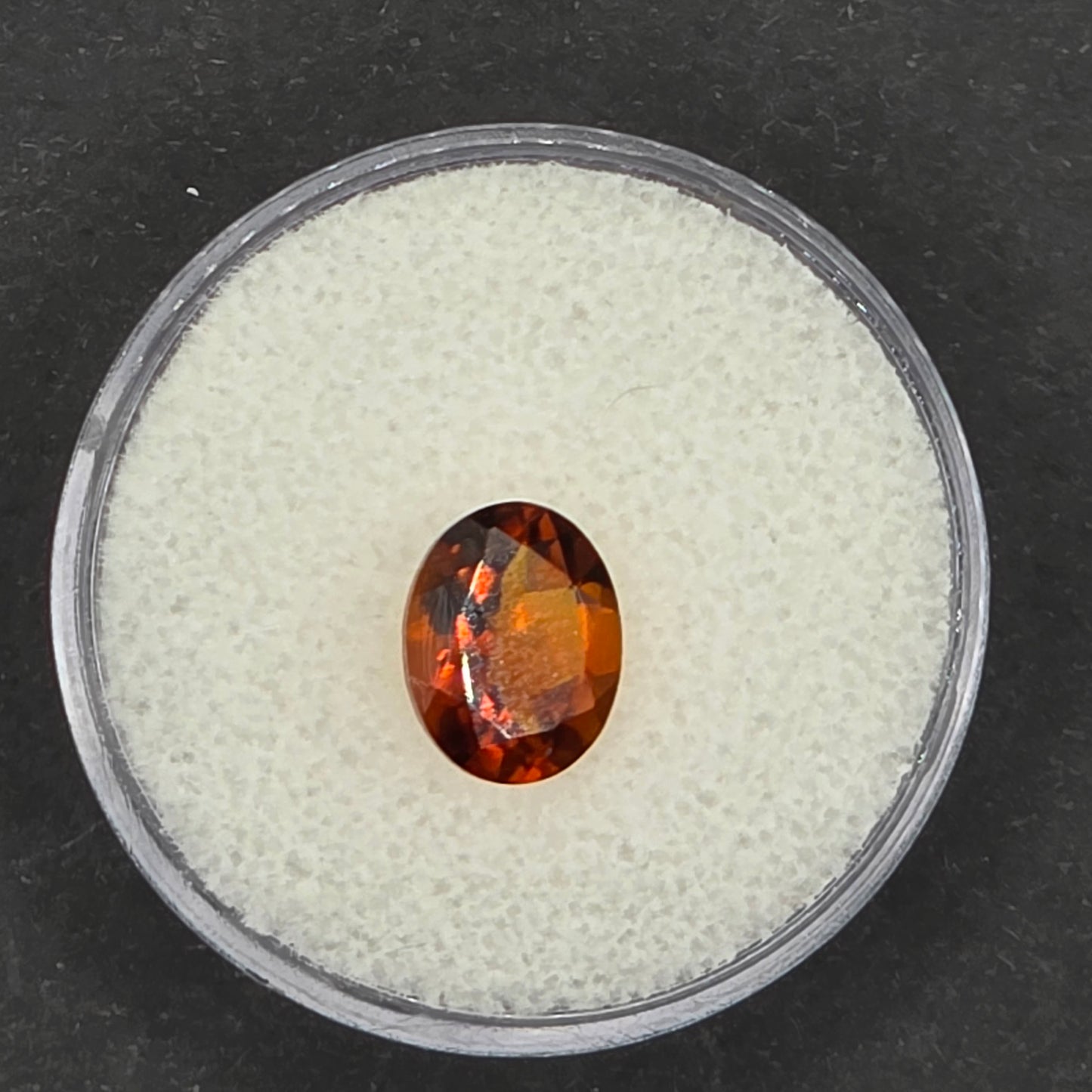 9x7mm Facet  Madeira Orange Red Citrine