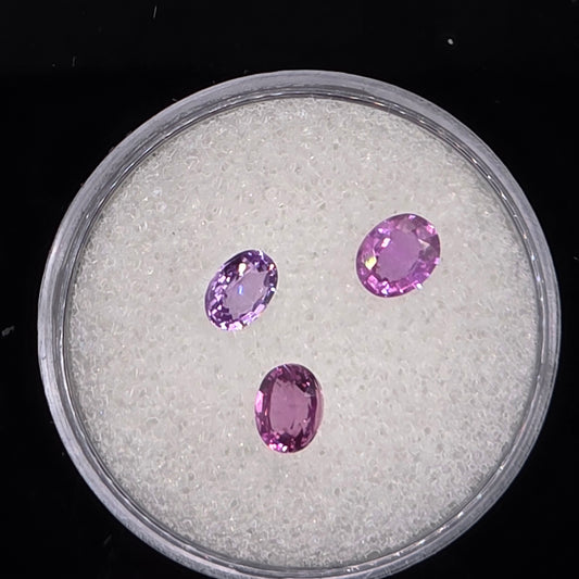 5x4mm Facet - Sapphire set of 3