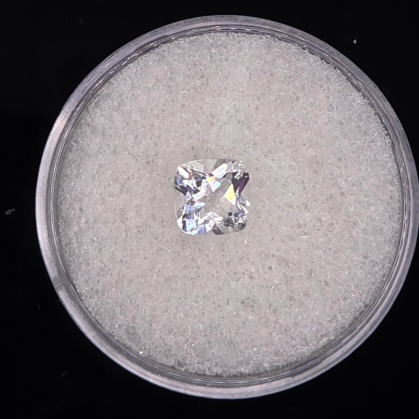 6mm Facet - White Topaz Cushion cut