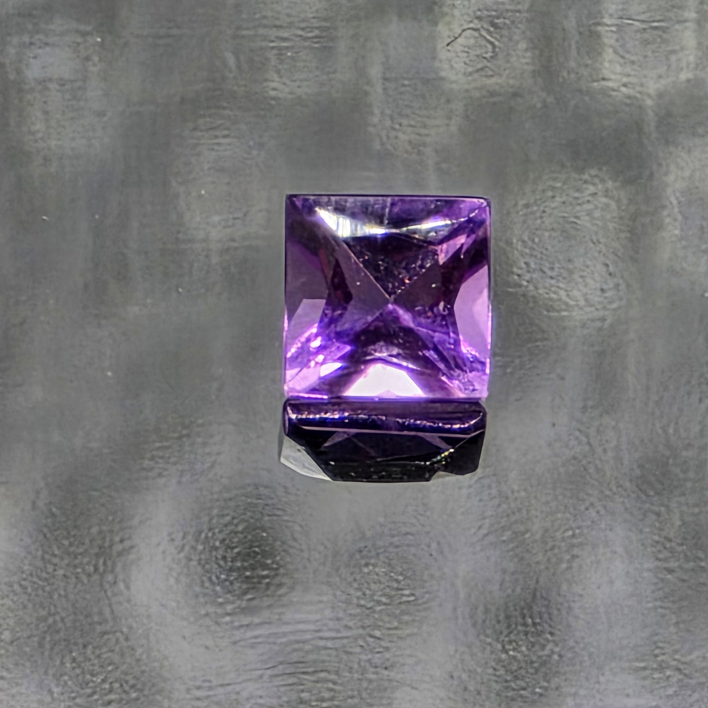 3mm  Square Facet -Amethyst