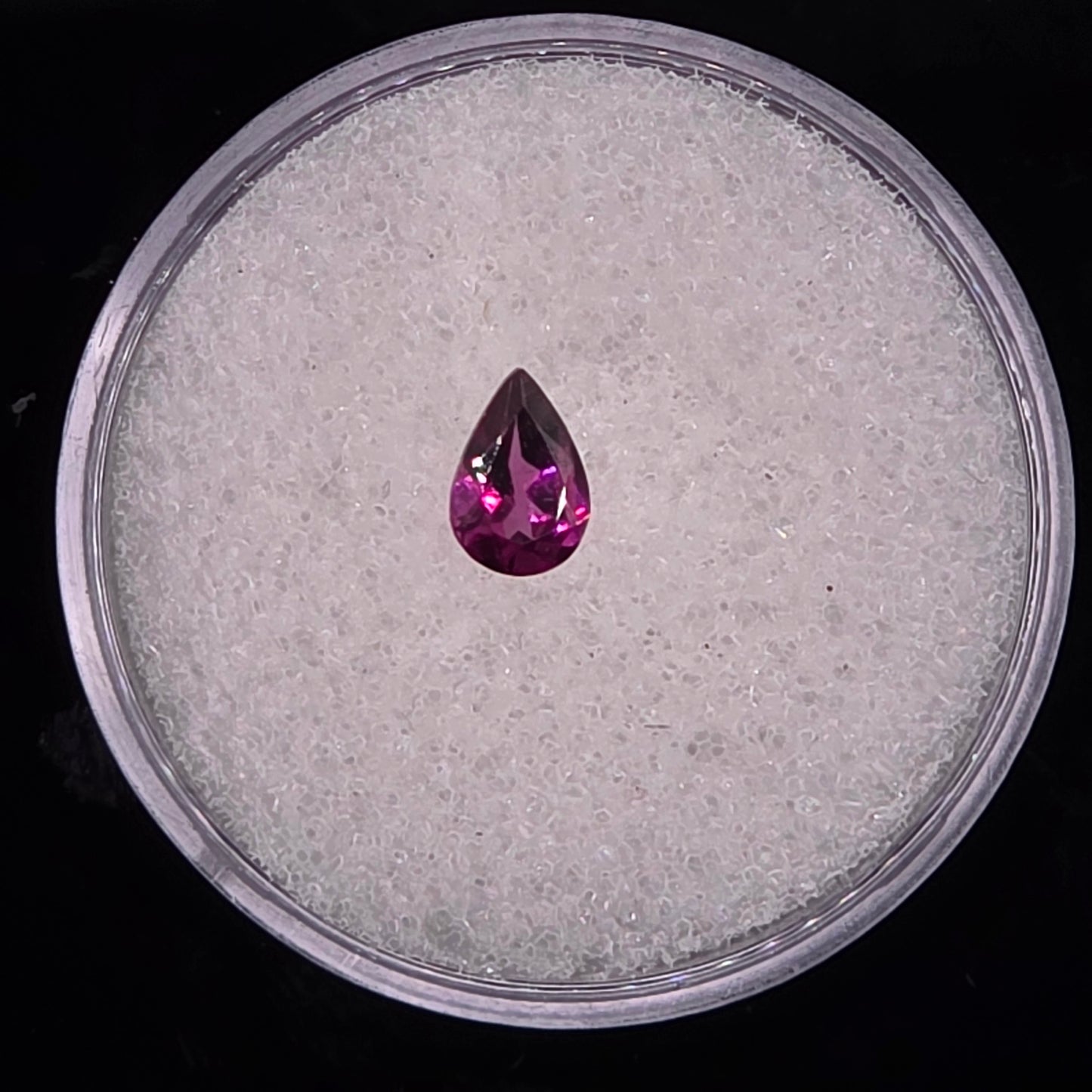 6x4mm Pear Facet- Raspberry Pink Rhodolite Garnet