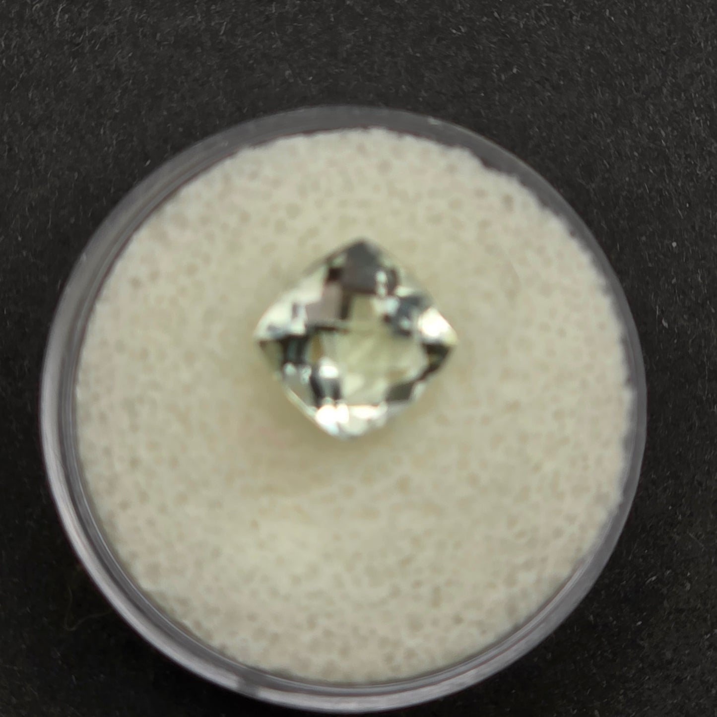 9 mm Facet - Cushion Checker Green Amethyst