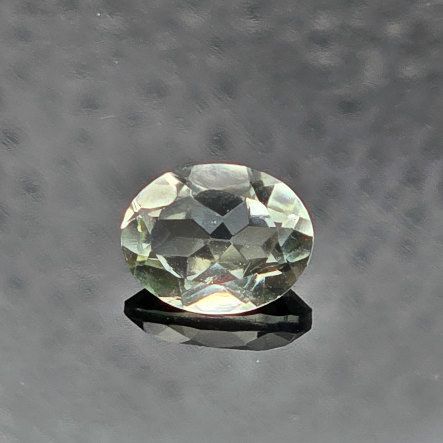 9x7 mm Facet - Green Amethyst Oval