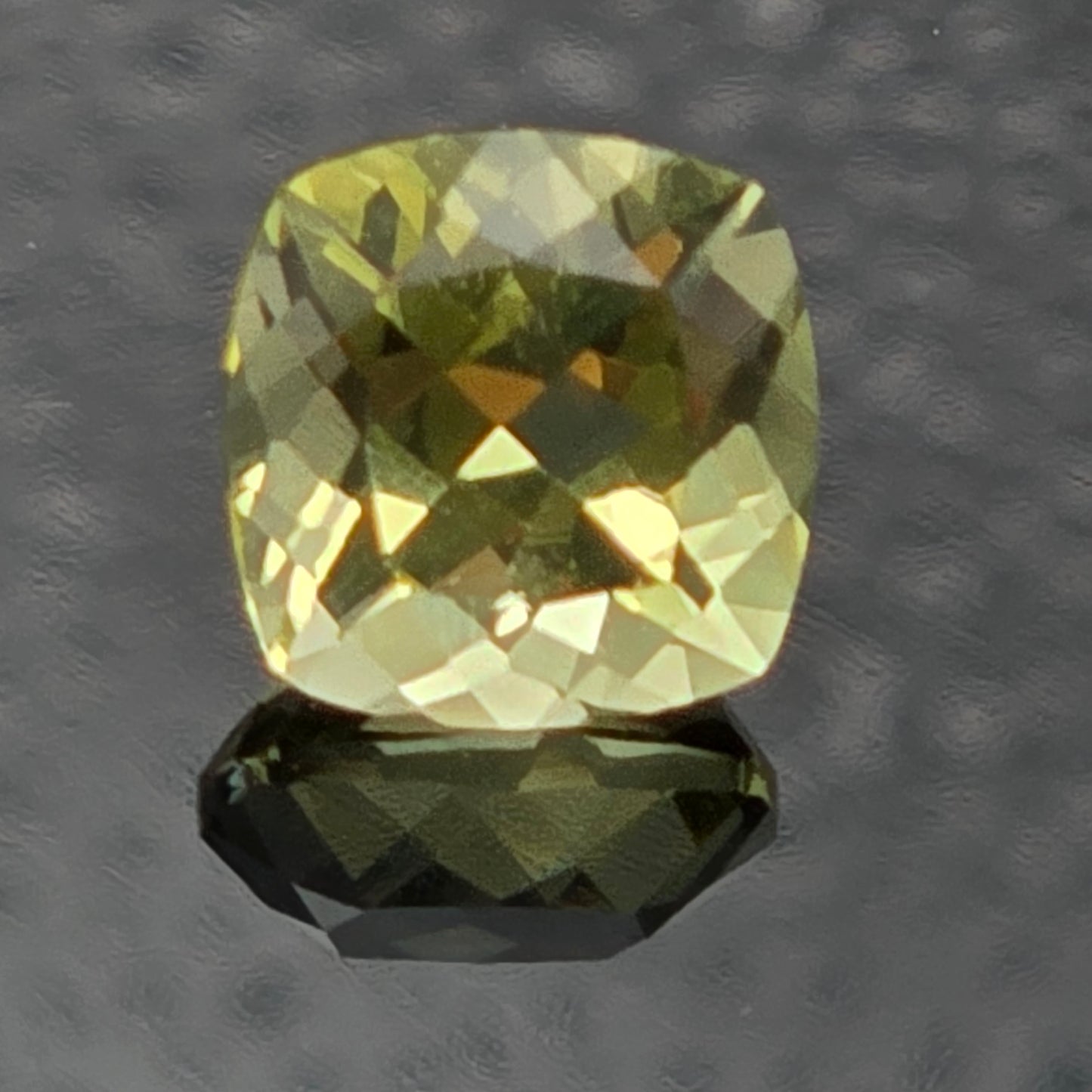 9mm Facet - Fire Green Gold Lemon Quartz