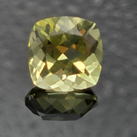 9mm Facet - Fire Green Gold Lemon Quartz