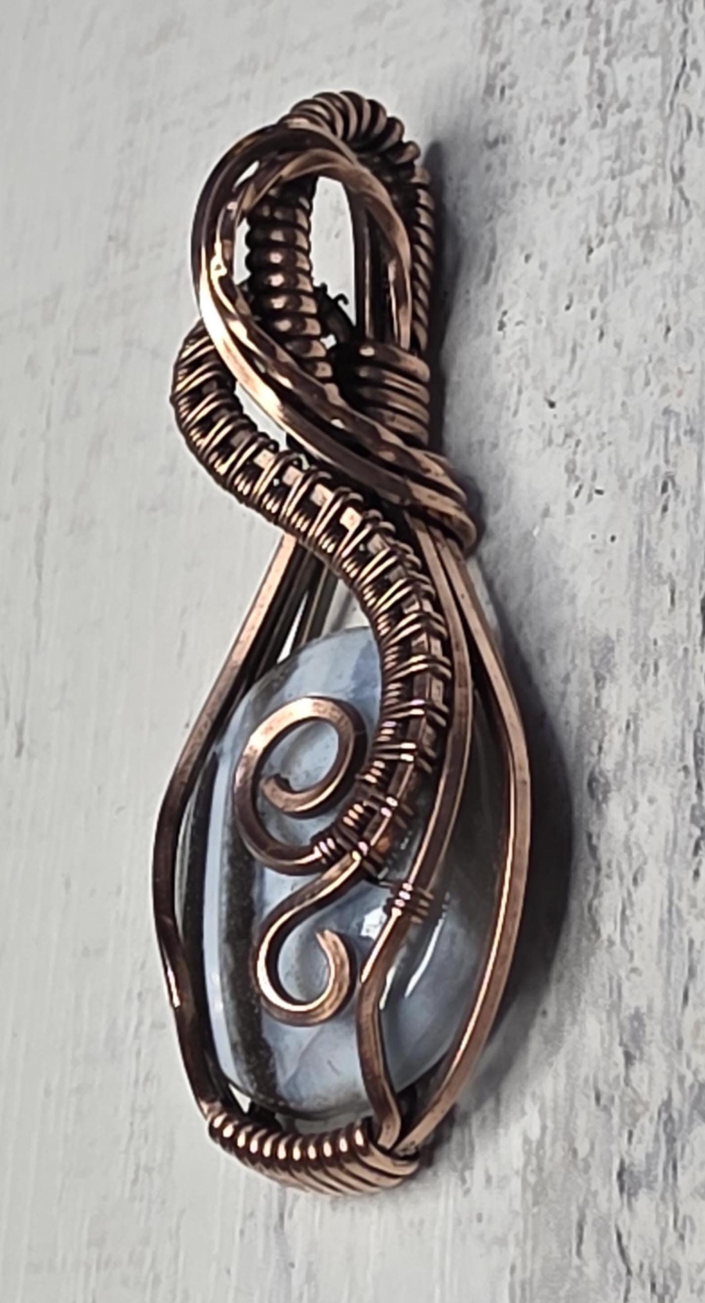 Oawihee Opal Copper Wrapped Pendant