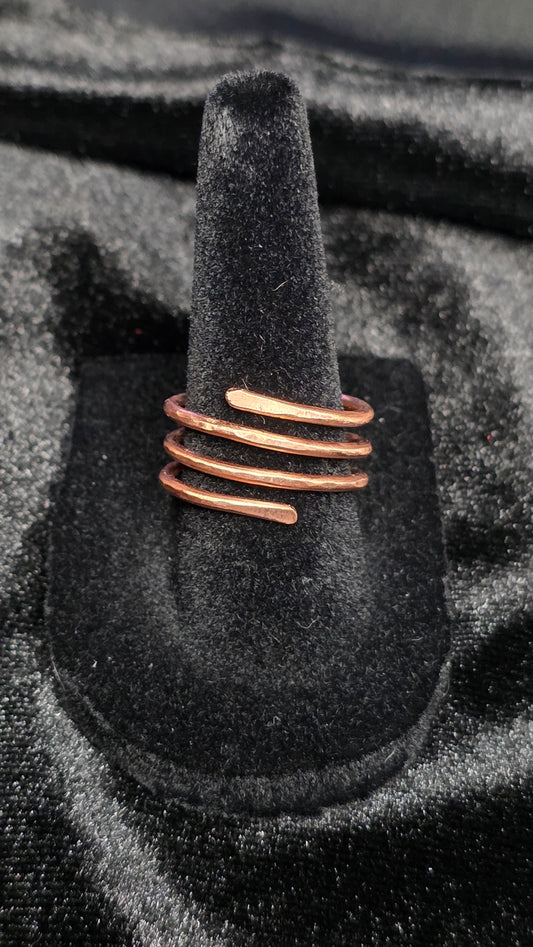 Smooth Copper ring Size 8